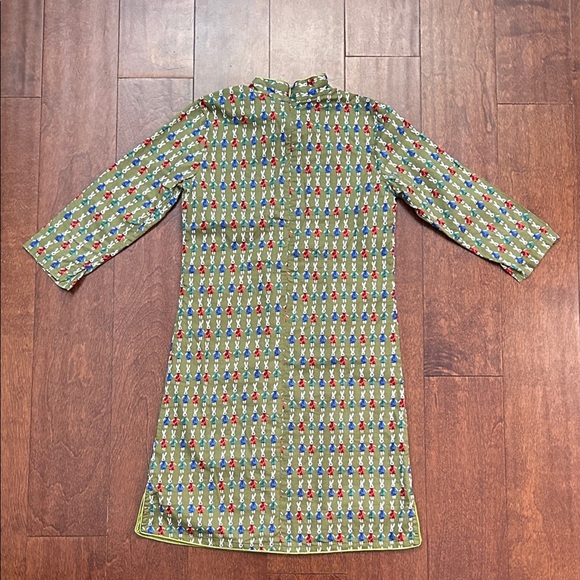 Chou-Chou Chic Girl’s Green Bunny Qipao, Size 7 (Size 140) - Picture 8 of 13